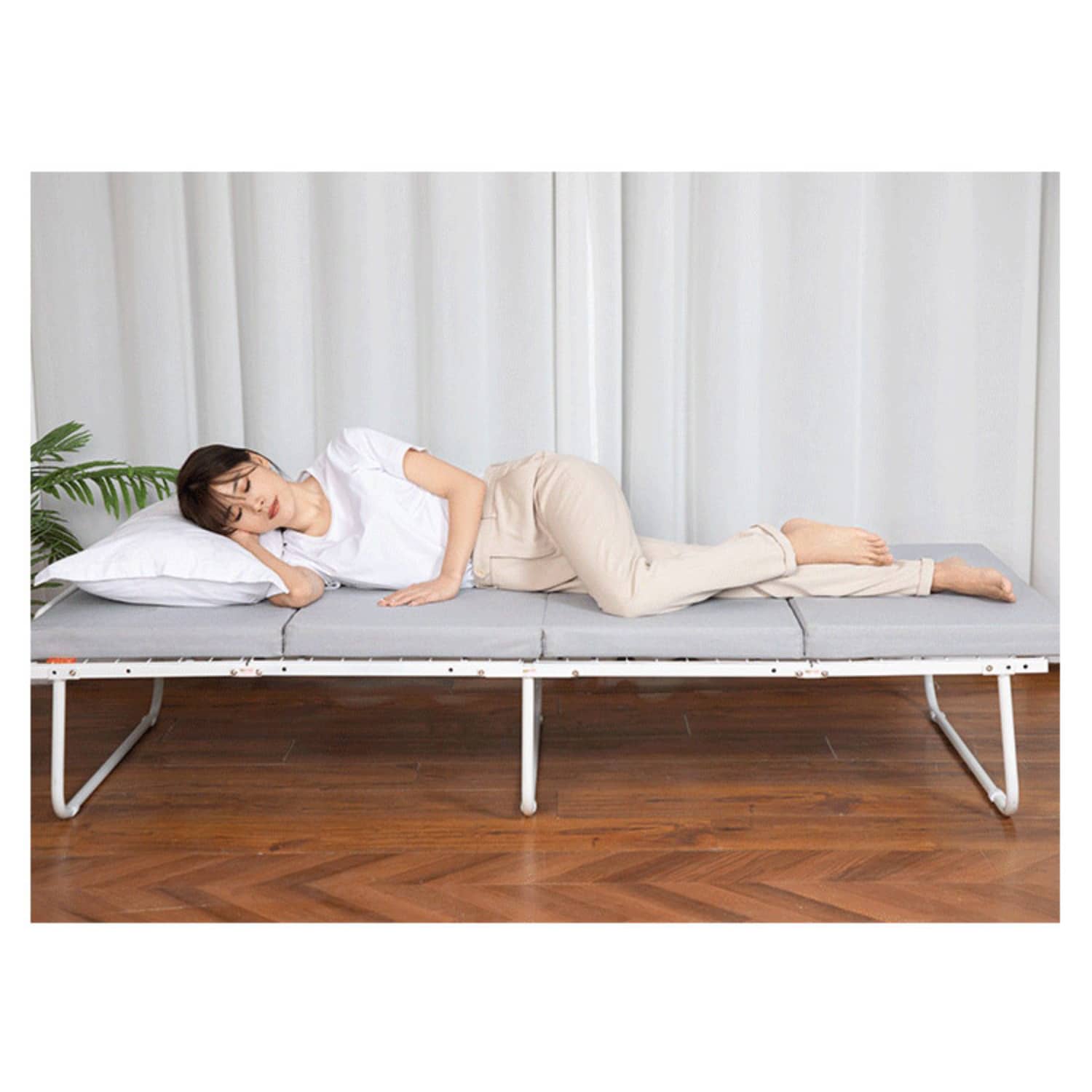 Stylish White Paulownia Wood Bed Frame with Steel Accents - Elegant Natural Finish fcsnm-901 Stylish White Paulownia Wood Bed Frame with Steel Accents - Elegant Natural Finish fcsnm-901