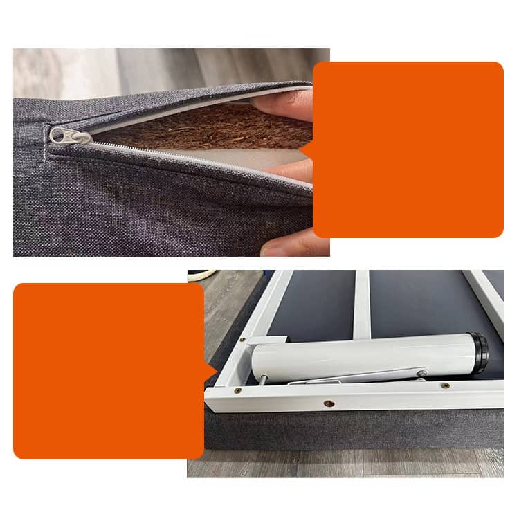 Luxurious Multi-Material Bed - Steel Frame with Laminated Wood & Bamboo Charcoal Foam fcsnm-903 Luxurious Multi-Material Bed - Steel Frame with Laminated Wood & Bamboo Charcoal Foam fcsnm-903