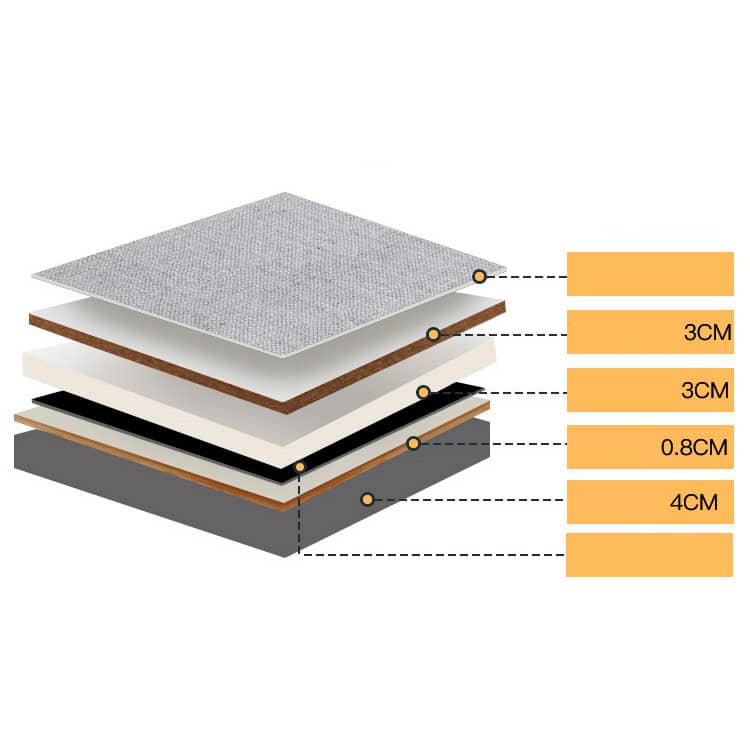 Modern Grey & Black Bed with Bamboo Charcoal Foam and Laminated Wood fcsnm-904 Modern Grey & Black Bed with Bamboo Charcoal Foam and Laminated Wood fcsnm-904