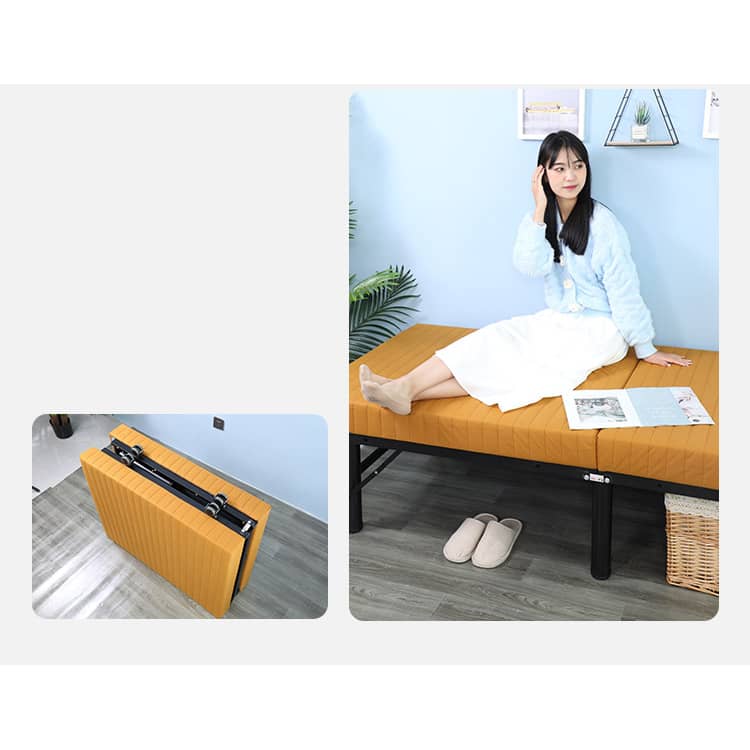 Modern Multi-Material Bed with Steel Frame and Comfortable Foam Layers fcsnm-905 Modern Multi-Material Bed with Steel Frame and Comfortable Foam Layers fcsnm-905