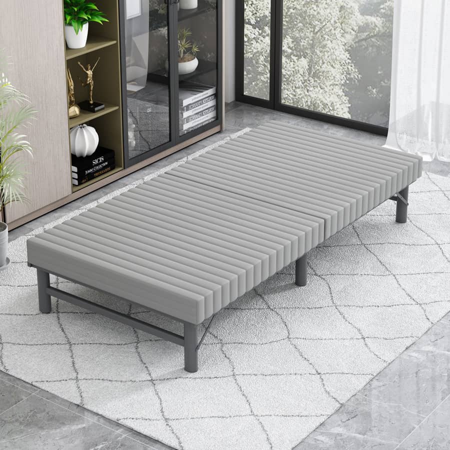 Modern Multi-Material Bed with Steel Frame and Comfortable Foam Layers fcsnm-905 Modern Multi-Material Bed with Steel Frame and Comfortable Foam Layers fcsnm-905