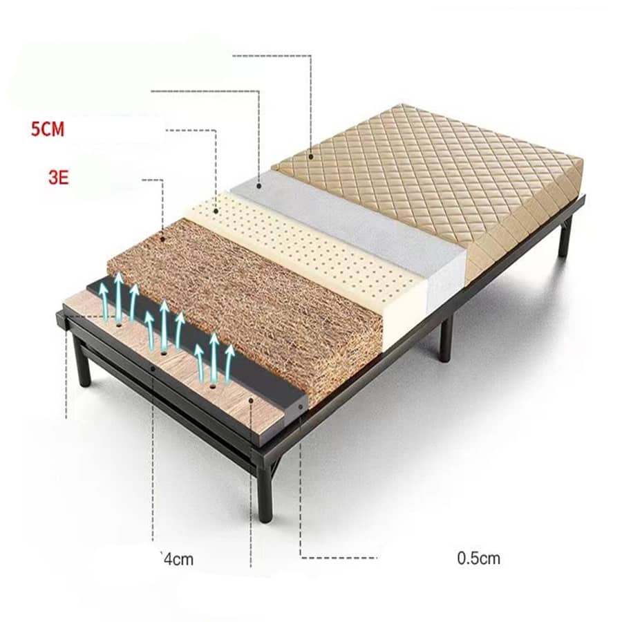 Premium Comfort Bed Mattress - Grey, Black, Light Brown, Blue - Laminated Wood, Bamboo Charcoal, Coconut Palm, Latex, Figure Cotton, Polyester Layers fcsnm-906 Premium Comfort Bed Mattress - Grey, Black, Light Brown, Blue - Laminated Wood, Bamboo Charcoal, Coconut Palm, Latex, Figure Cotton, Polyester Layers fcsnm-906