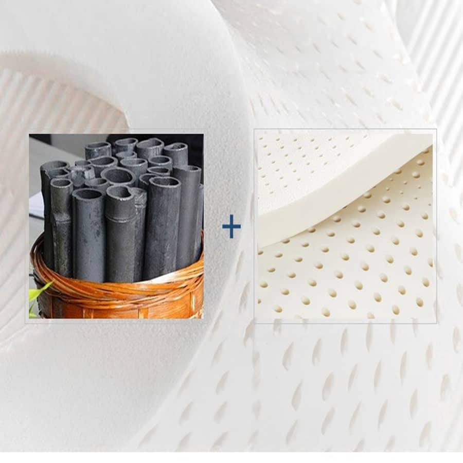 Premium Comfort Bed Mattress - Grey, Black, Light Brown, Blue - Laminated Wood, Bamboo Charcoal, Coconut Palm, Latex, Figure Cotton, Polyester Layers fcsnm-906 Premium Comfort Bed Mattress - Grey, Black, Light Brown, Blue - Laminated Wood, Bamboo Charcoal, Coconut Palm, Latex, Figure Cotton, Polyester Layers fcsnm-906