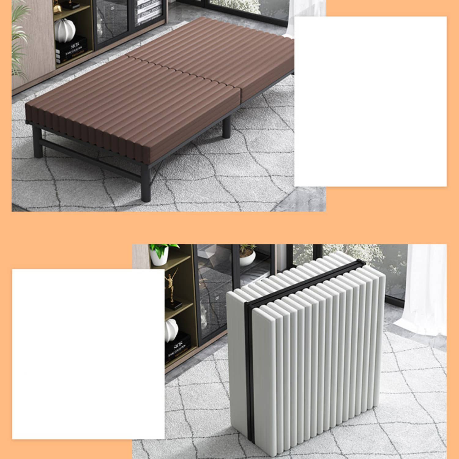 Ultimate Comfort Bed - Stylish Design in Green, Black & Brown with High-Quality Foam and Durable Laminated Wood fcsnm-907 Ultimate Comfort Bed - Stylish Design in Green, Black & Brown with High-Quality Foam and Durable Laminated Wood fcsnm-907