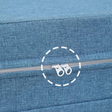 Comfortable Foam Bed Mattress in Elegant Brown, Grey, and Light Blue Polyester Cover fcsnm-909