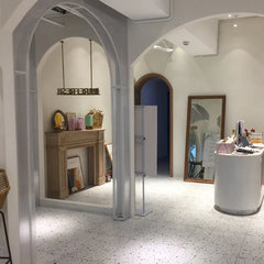 Modern Chinese Fir Console Table with Density Board Shelves - Stylish and Space-Saving Design fcwz-2353