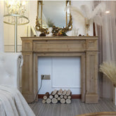 Modern Chinese Fir Console Table with Density Board Shelves - Stylish and Space-Saving Design fcwz-2353