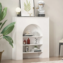 Solid Wood Accent Cabinet with Shelves, Stylish Density Board Storage Solution fcwz-2357