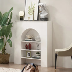 Solid Wood Accent Cabinet with Shelves, Stylish Density Board Storage Solution fcwz-2357