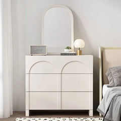 Sleek Modern White Cabinet with Solid Wood Density Board Design fcwz-2361
