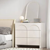 Sleek Modern White Cabinet with Solid Wood Density Board Design fcwz-2361