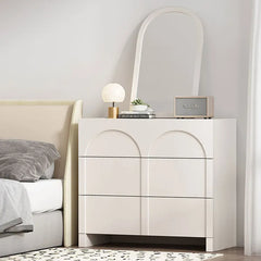 Sleek Modern White Cabinet with Solid Wood Density Board Design fcwz-2361