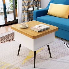 Mid-Century Modern Coffee Table, Stylish Beech Wood Multi-Layer Design fcx-2586