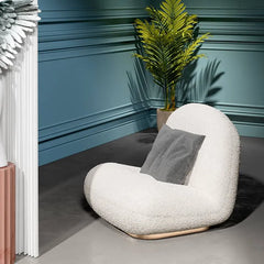 Cozy Sherpa Lounge Chair: Modern Comfort for Your Living Space fel-1996