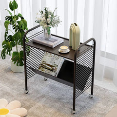 Modern White Rolling Storage Rack with Shelves - Perfect for Home and Office Organization fel-2013