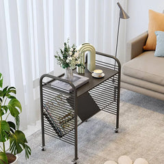 Modern White Rolling Storage Rack with Shelves - Perfect for Home and Office Organization fel-2013