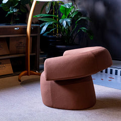 Solid Wood Lambswool Chair - Modern Comfort and Style for Your Living Room fel-2438