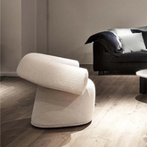 Solid Wood Lambswool Chair - Modern Comfort and Style for Your Living Room fel-2438