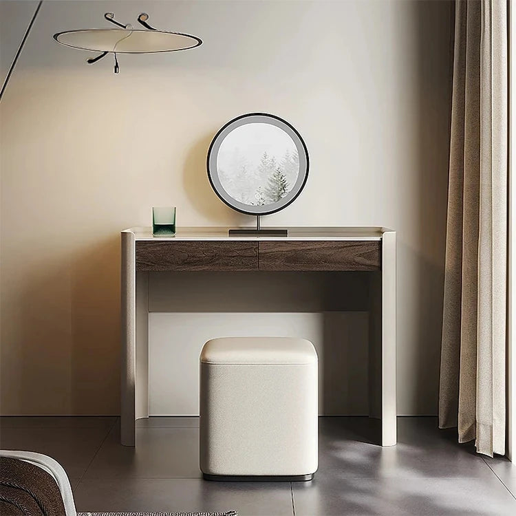 Stylish Synthetic Leather Stool for Modern Home Decor - Versatile Seating Solution fhx-4576