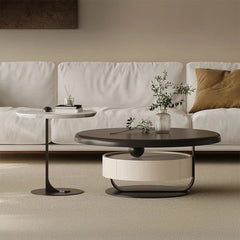 Stylish Pine Sintered Stone Coffee Table with Modern Design - Perfect for Living Room Decor fjd-4682