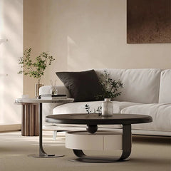 Stylish Pine Sintered Stone Coffee Table with Modern Design - Perfect for Living Room Decor fjd-4682