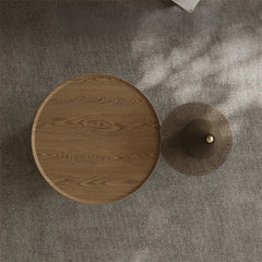 Elegant Sintered Stone Coffee Table with Pine Ash Wood and Tempered Glass - Modern Living Room Furniture with Storage Drawer fjd-4689