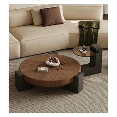Stylish Ash Wood Coffee Table with Tempered Glass Top – Modern Centerpiece for Living Room fjd-4699