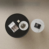 Stylish Marble and Pine Coffee Table with Sleek Stainless Accents - Modern Living Room Centerpiece fjd-4713
