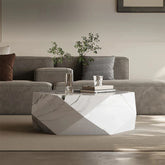 Elegant Modern Sintered Stone Coffee Table - Geometric Design for Chic Living Rooms fjd-4724