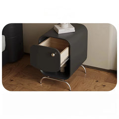 Modern Pine Stainless Bedside Cupboard - Sleek Nightstand with Stylish Design fjd-4727