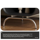 Modern Pine Stainless Bedside Cupboard - Sleek Nightstand with Stylish Design fjd-4727
