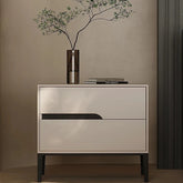 Stylish Modern Bedside Cupboard with Drawer - Solid Wood Top and Elegant Design fjd-4730