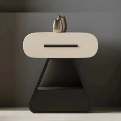 Modern Bedside Cupboard with Stylish Design - Solid Wood and Density Board Finish, Perfect for Any Bedroom Decor fjd-4732