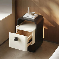 Modern Minimalist Bedside Cupboard in Density Board Pine with Sleek Storage Drawer - Stylish Nightstand for Your Bedroom fjd-4733