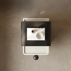 Modern Minimalist Bedside Cupboard in Density Board Pine with Sleek Storage Drawer - Stylish Nightstand for Your Bedroom fjd-4733