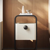 Modern Minimalist Bedside Cupboard in Density Board Pine with Sleek Storage Drawer - Stylish Nightstand for Your Bedroom fjd-4733