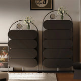 Stylish Density Board Cabinet with Stainless Pine Frame - Modern Storage Solution for Home Décor fjd-4743