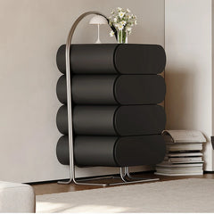 Stylish Density Board Cabinet with Stainless Pine Frame - Modern Storage Solution for Home Décor fjd-4743