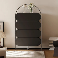 Stylish Density Board Cabinet with Stainless Pine Frame - Modern Storage Solution for Home Décor fjd-4743