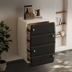 Modern Pine Density Board Cabinet with 4 Drawers - Stylish Storage Solution for Home and Office fjd-4745