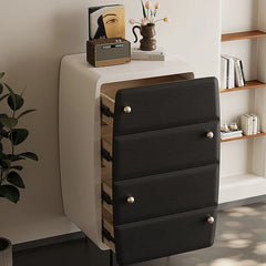 Modern Pine Density Board Cabinet with 4 Drawers - Stylish Storage Solution for Home and Office fjd-4745