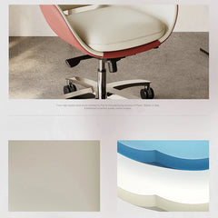 Luxurious Synthetic Leather Office Chair with Aluminum Alloy Base - Ergonomic Design for Ultimate Comfort fjd-4748