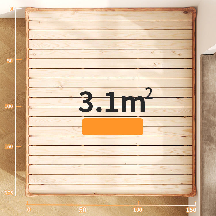 Stylish Light Brown Bed with Natural Wood Accents - Premium Ash Wood Frame fjjj-1655 Stylish Light Brown Bed with Natural Wood Accents - Premium Ash Wood Frame fjjj-1655