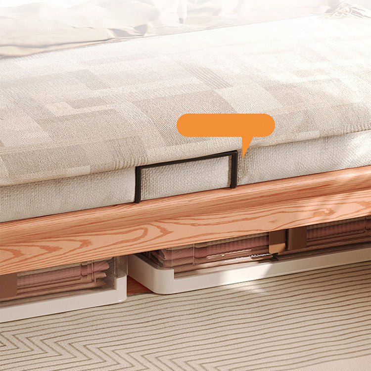 Elegant Bed Frame in Natural Wood with White and Light Brown Ash Wood Accents fjjj-1656 Elegant Bed Frame in Natural Wood with White and Light Brown Ash Wood Accents fjjj-1656