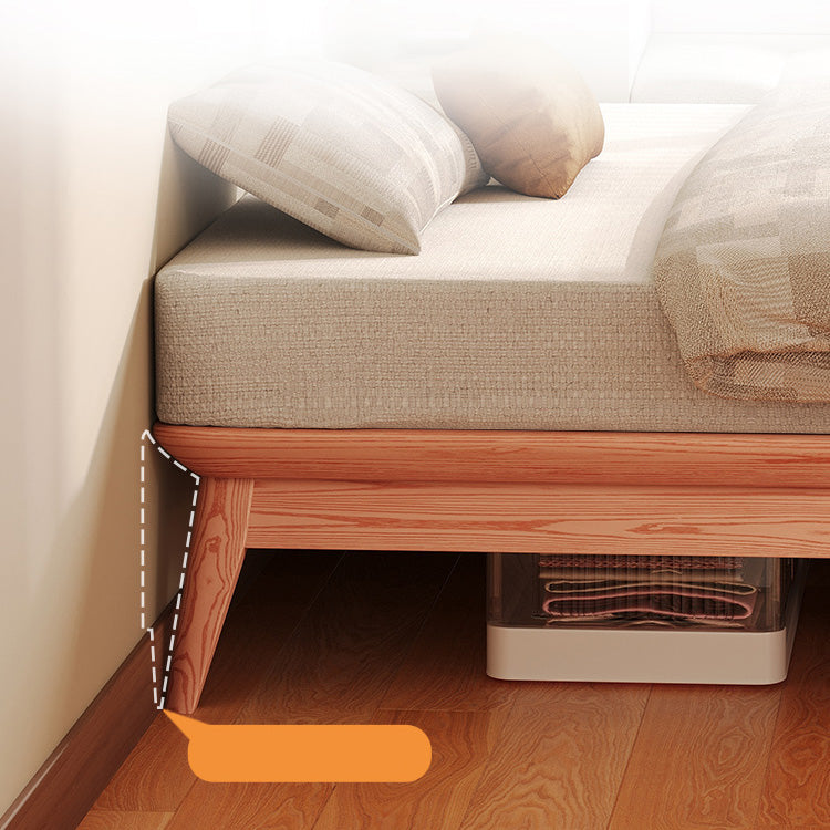 Elegant Bed Frame in Natural Wood with White and Light Brown Ash Wood Accents fjjj-1656 Elegant Bed Frame in Natural Wood with White and Light Brown Ash Wood Accents fjjj-1656