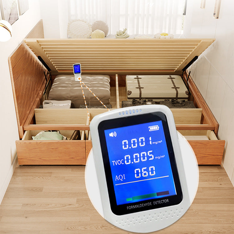 Minimalistic Ash Wood Bed Frame Queen Size Bed with Storage - Functional Design for Bedroom  fjjj-1657 Minimalistic Ash Wood Bed Frame Queen Size Bed with Storage - Functional Design for Bedroom  fjjj-1657