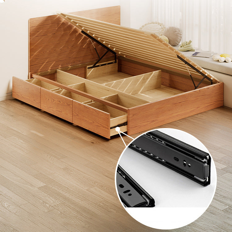 Minimalistic Ash Wood Bed Frame Queen Size Bed with Storage - Functional Design for Bedroom  fjjj-1657 Minimalistic Ash Wood Bed Frame Queen Size Bed with Storage - Functional Design for Bedroom  fjjj-1657