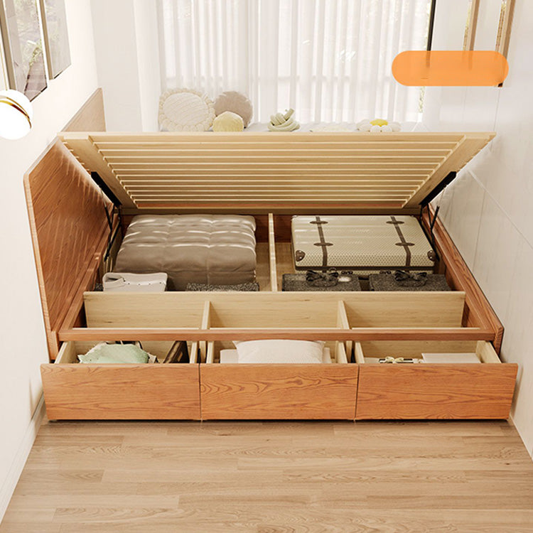 Minimalistic Ash Wood Bed Frame Queen Size Bed with Storage - Functional Design for Bedroom  fjjj-1657 Minimalistic Ash Wood Bed Frame Queen Size Bed with Storage - Functional Design for Bedroom  fjjj-1657