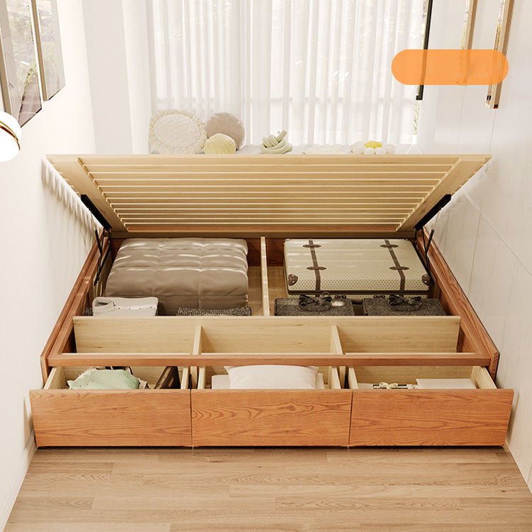 Minimalistic Ash Wood Bed Frame Queen Size Bed with Storage - Functional Design for Bedroom  fjjj-1657 Minimalistic Ash Wood Bed Frame Queen Size Bed with Storage - Functional Design for Bedroom  fjjj-1657