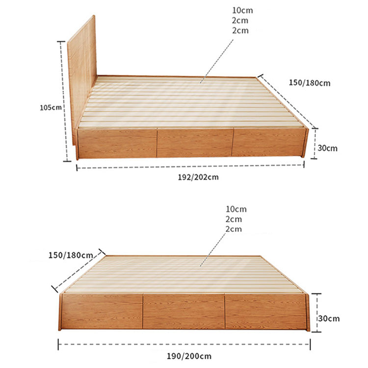 Minimalistic Ash Wood Bed Frame Queen Size Bed with Storage - Functional Design for Bedroom  fjjj-1657 Minimalistic Ash Wood Bed Frame Queen Size Bed with Storage - Functional Design for Bedroom  fjjj-1657